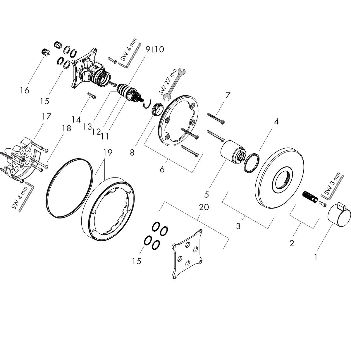 Spare parts for products 15755000
