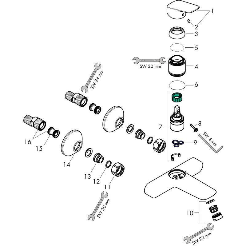Spare parts for products 71225000