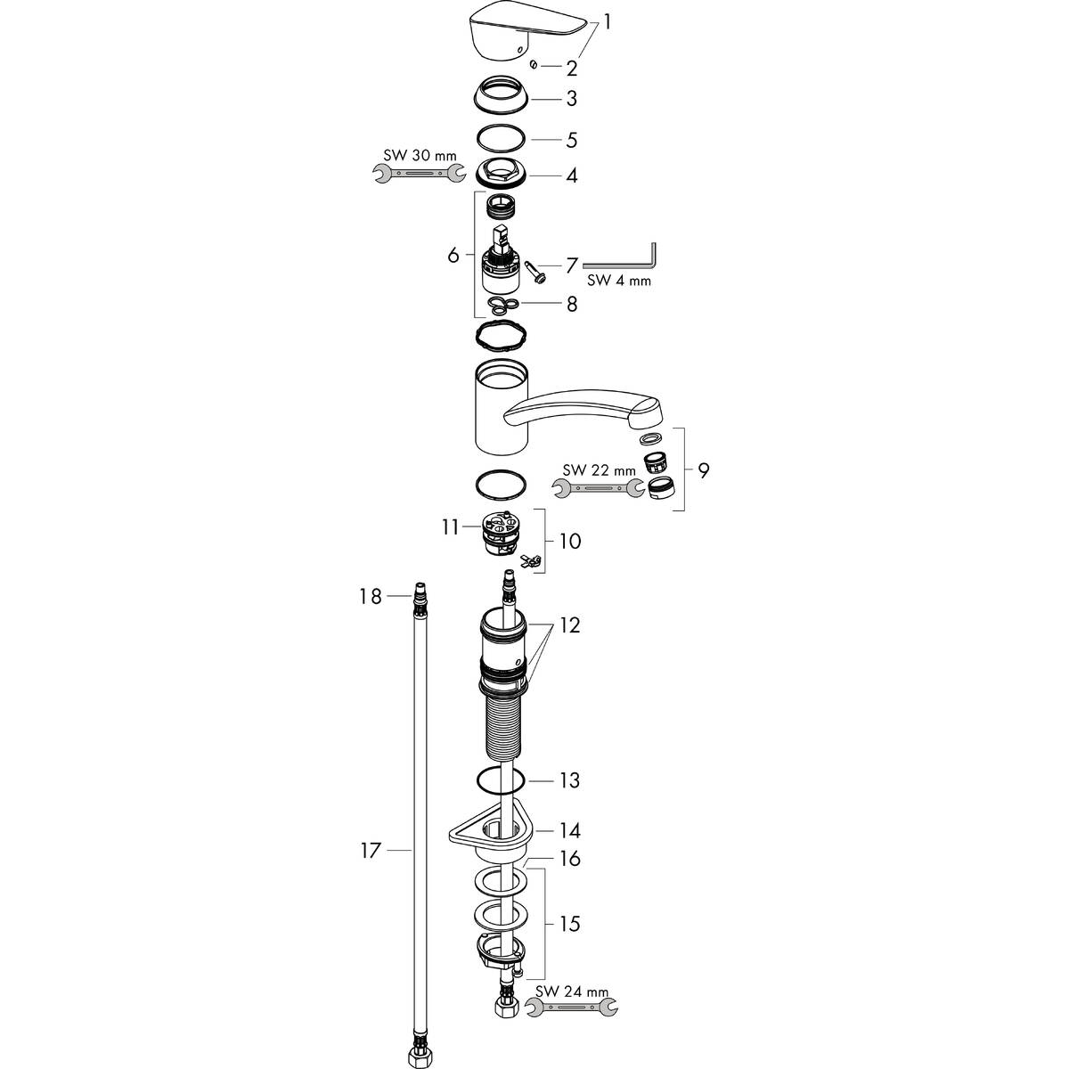 Spare parts for products 71830003