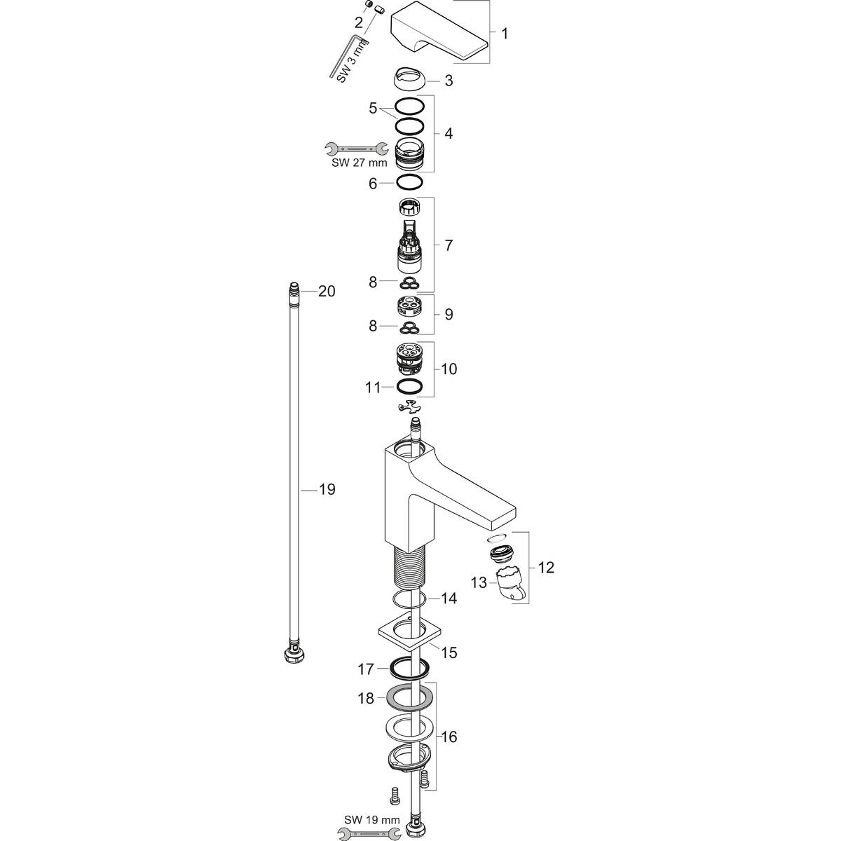 Spare parts for products 32503000