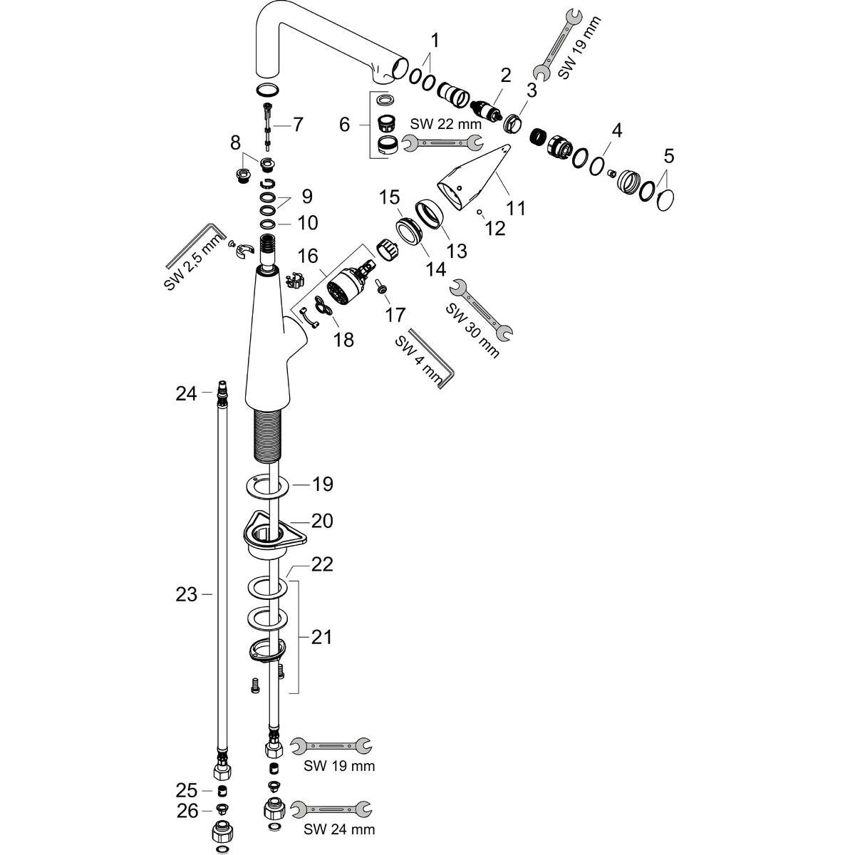 Spare parts for products 72820003