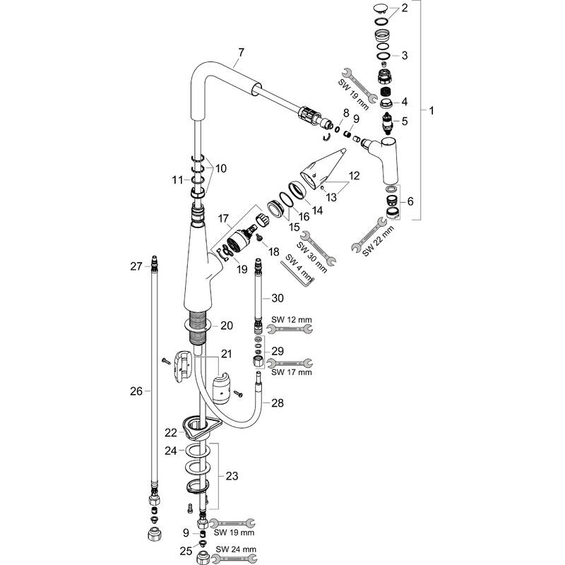 Spare parts for products 72821003