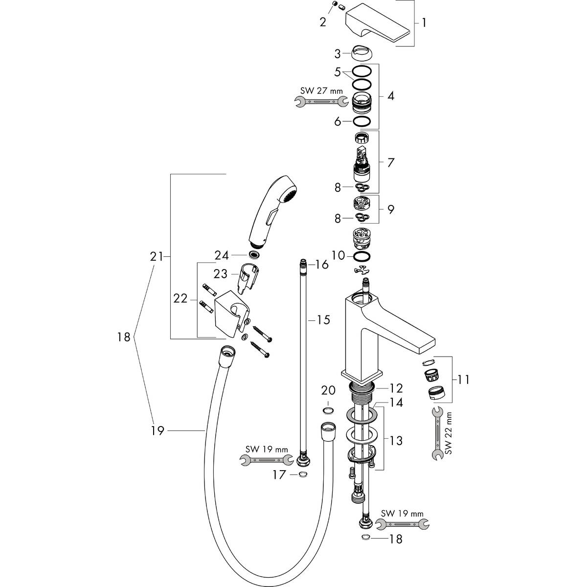 Hansgrohe Bidette s 1jet 29232000. Hansgrohe смеситель с гигиеническим душем разборка. Как разобрать смеситель для биде. Разобрать смеситель Хансгрое.