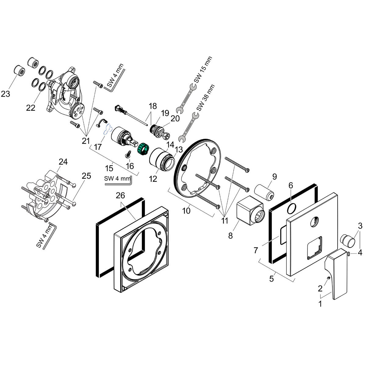 Spare parts for products 32545000