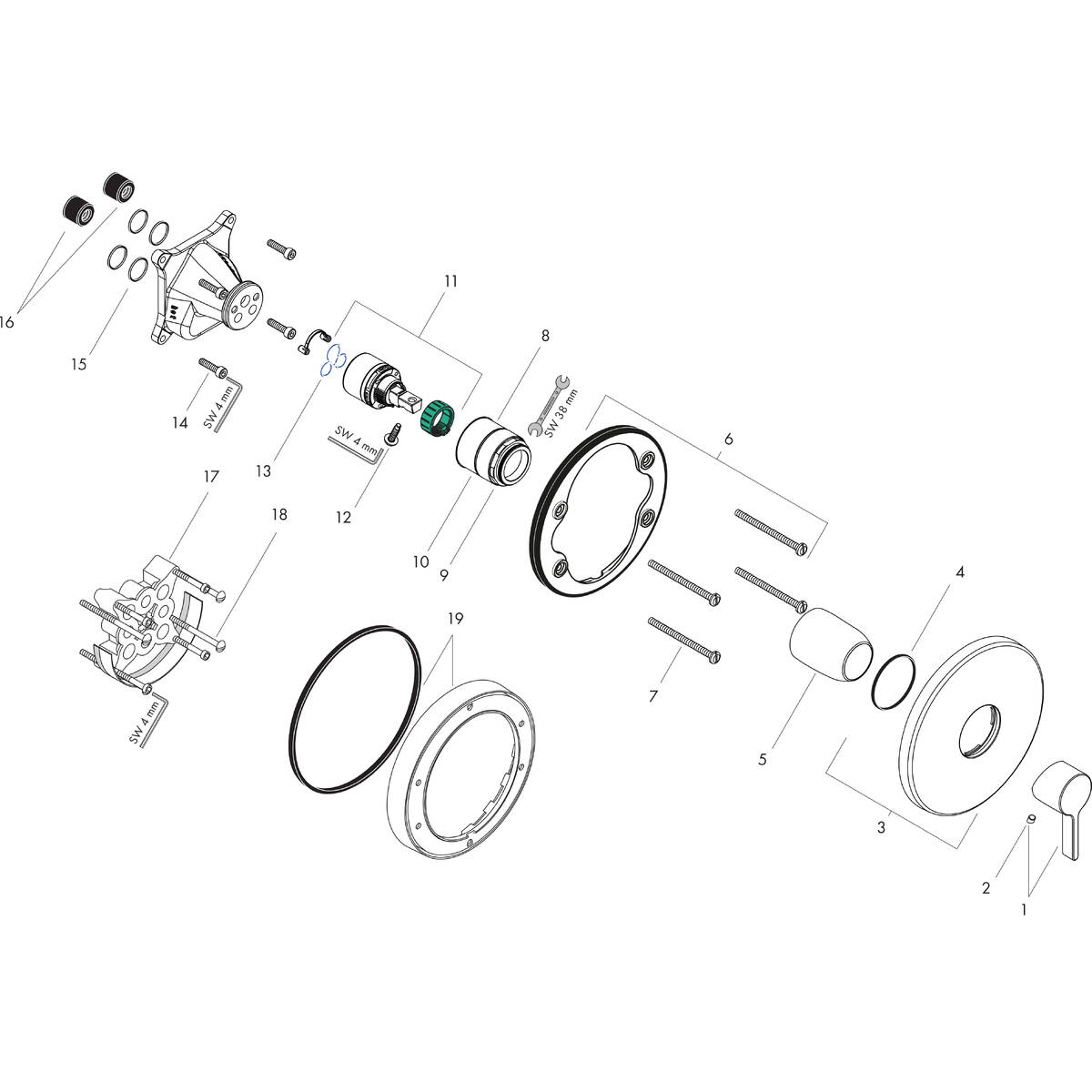 Spare parts for products 31665000