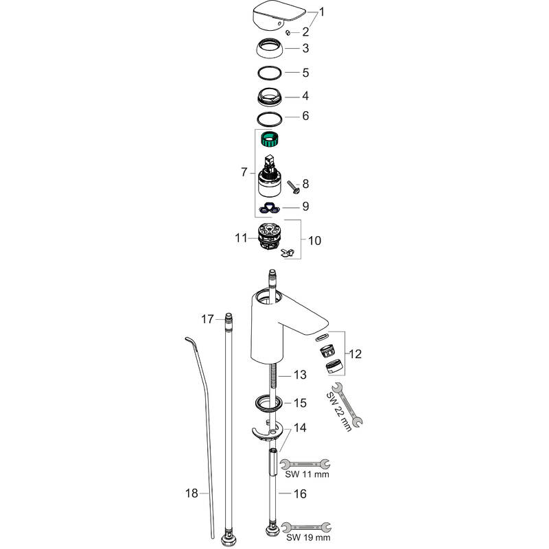 Spare parts for products 71105000