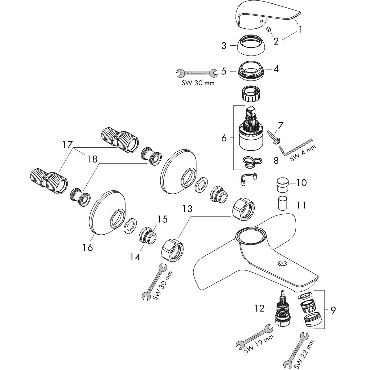 Spare parts for products 71040000