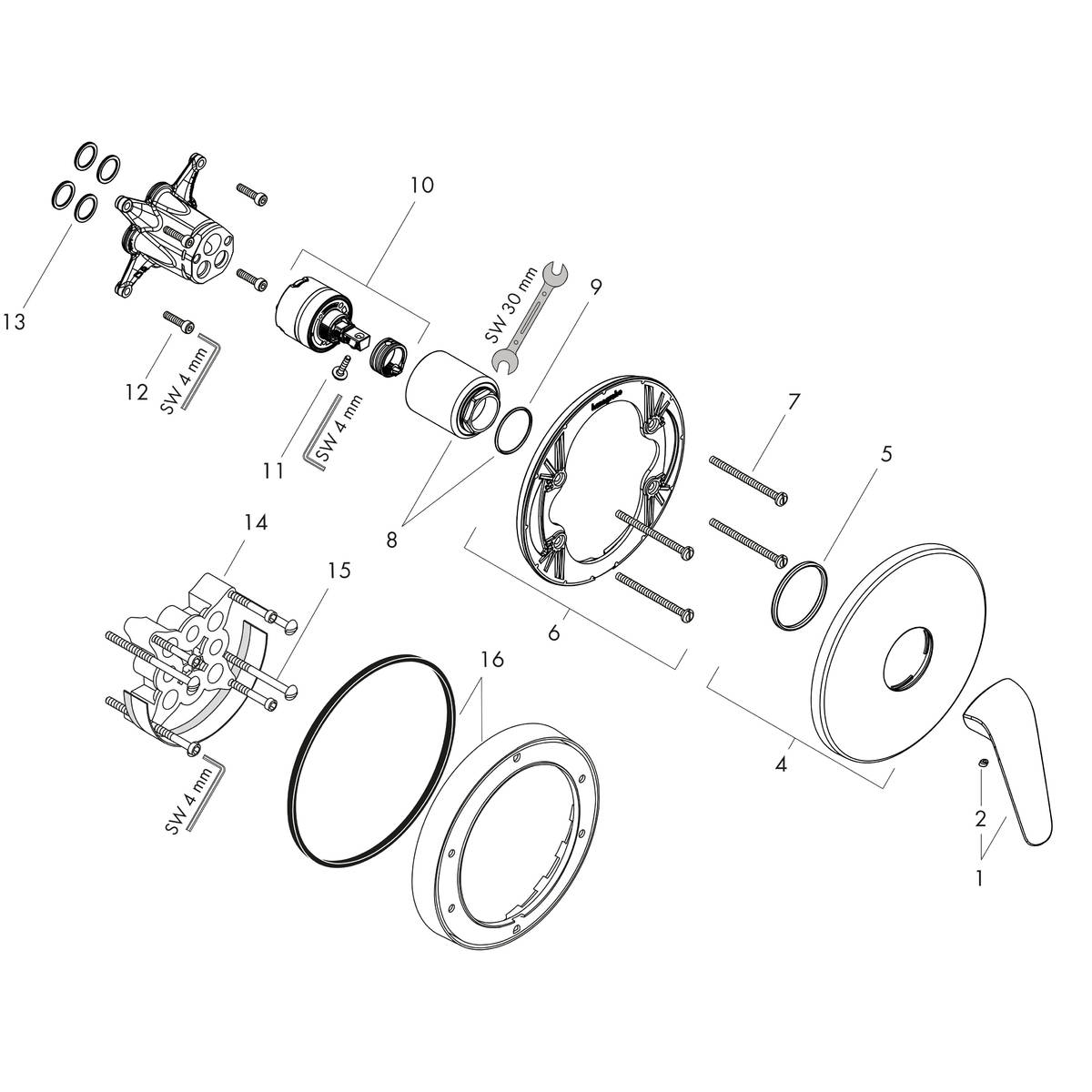 Metris Shower mixers: 1 function, Chrome, Item No. 31652000 | hansgrohe INT