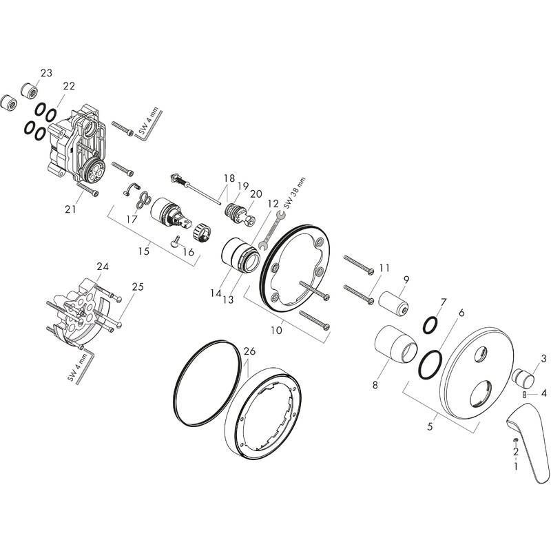 Spare parts for products 71045000