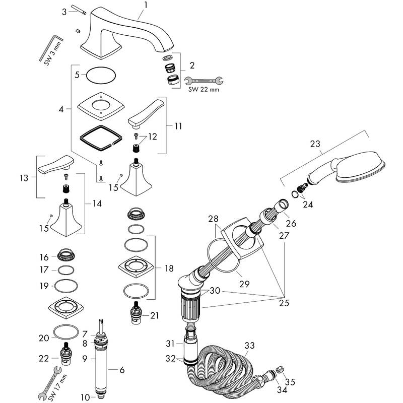 Spare parts for products 31441090