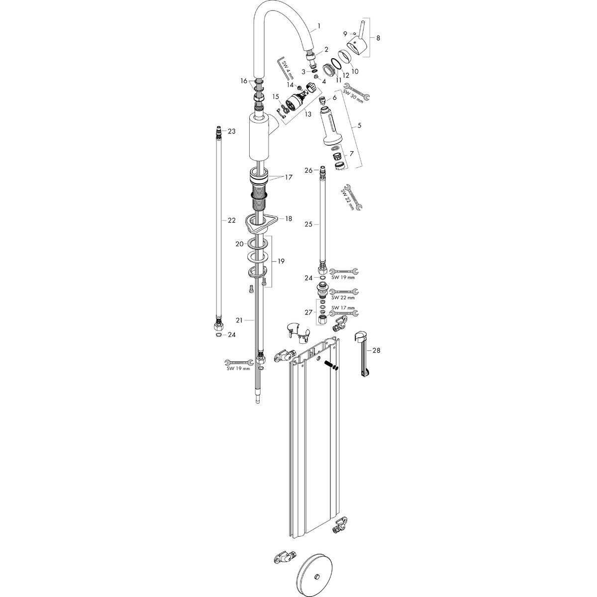 Spare parts for products 73863000