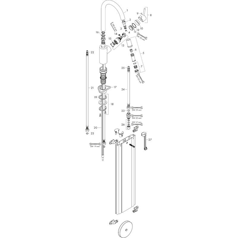 Spare parts for products 73864000