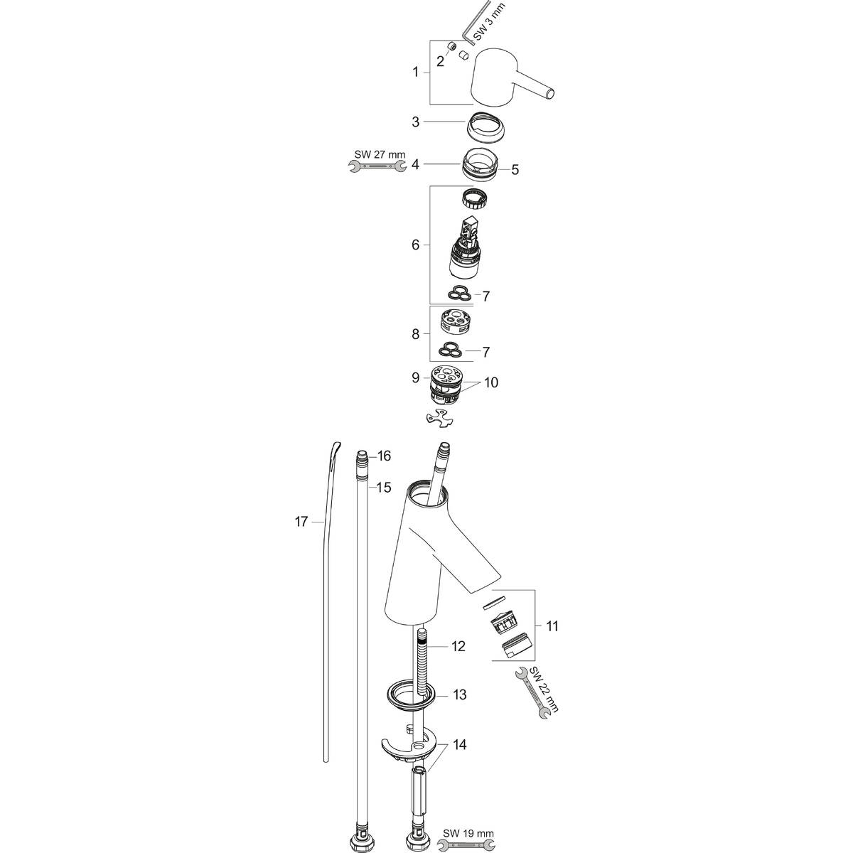Spare parts for products 72013000