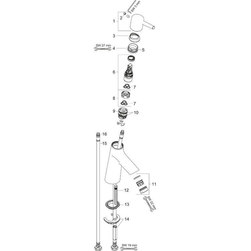 Spare parts for products 72014000