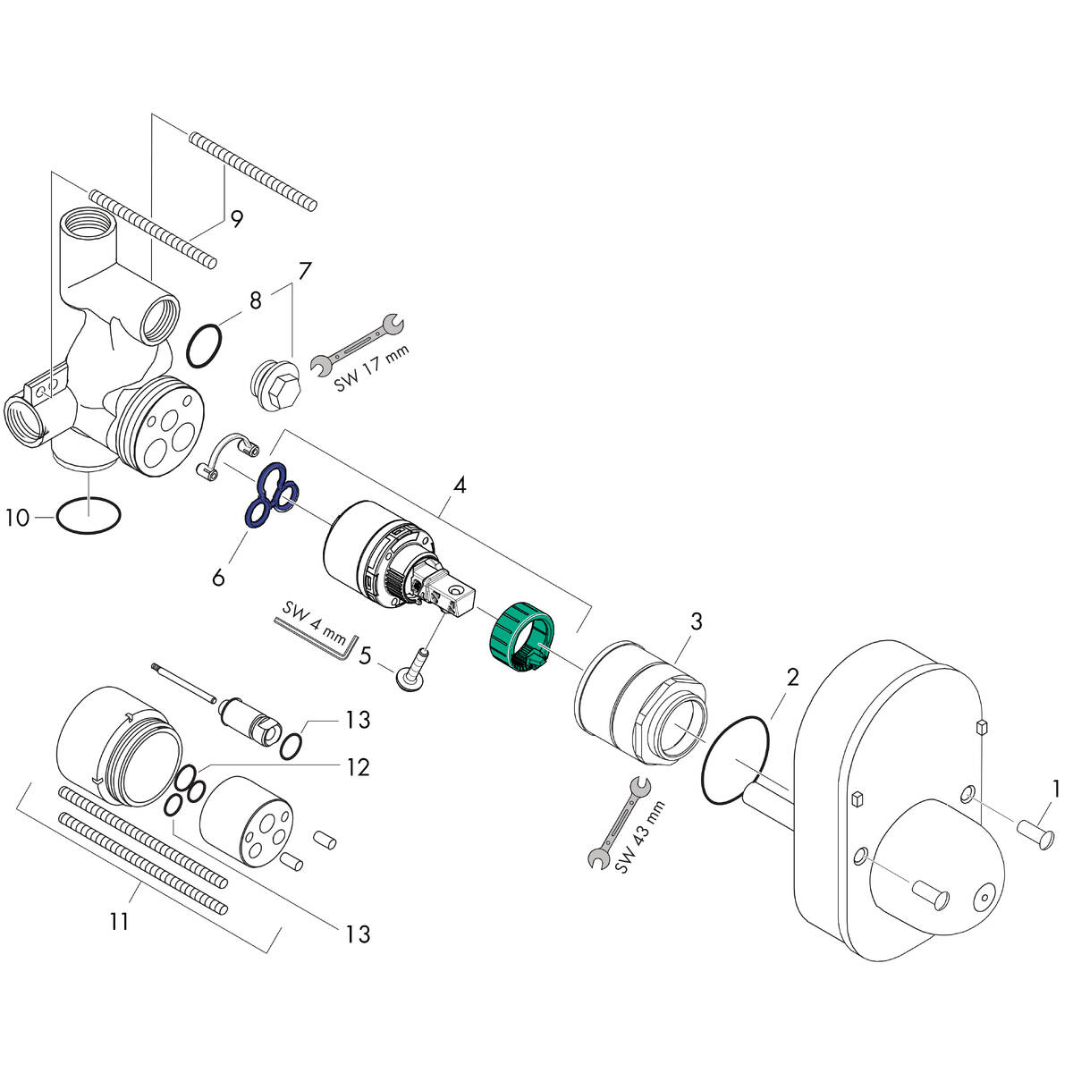 Spare parts for products 31741180