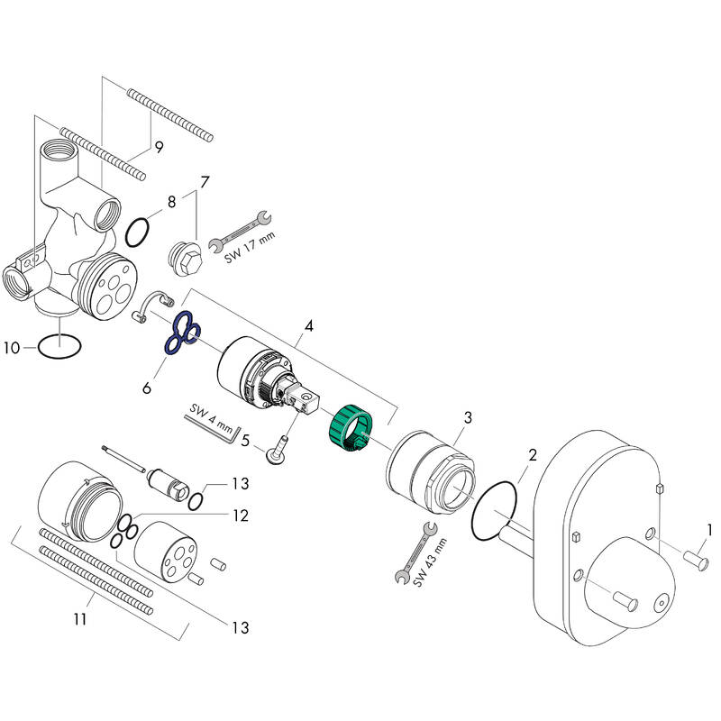 Spare parts for products 31741180