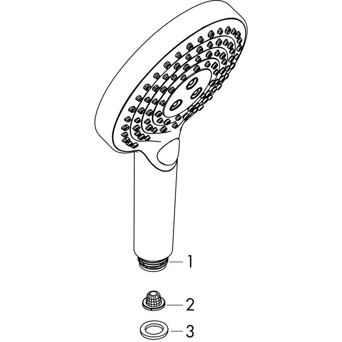 hansgrohe Hand showers Raindance Select S, 3 spray modes, Item No