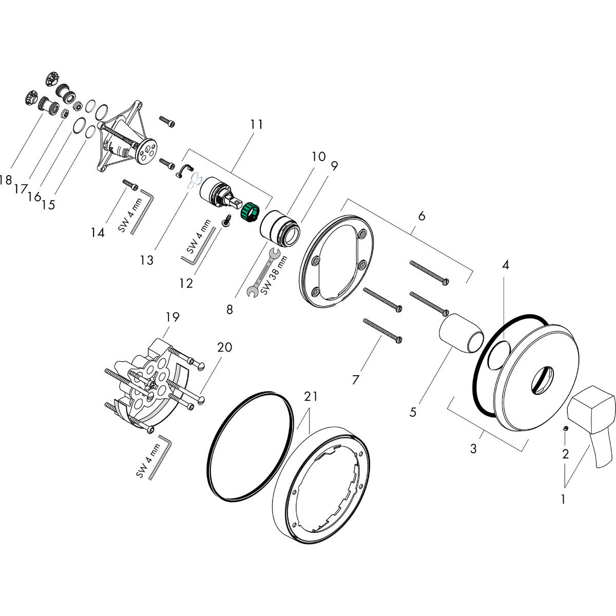 Spare parts for products 31365090