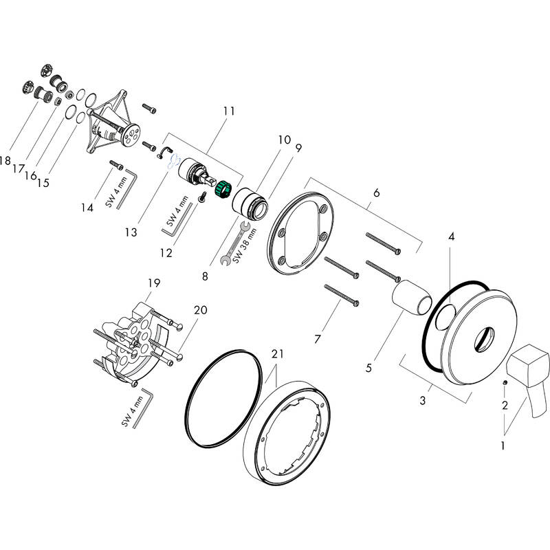 Spare parts for products 31365090