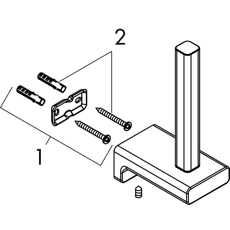 Hansgrohe E & S Accessories Spare Wall Mount Toilet Paper Holder & Reviews