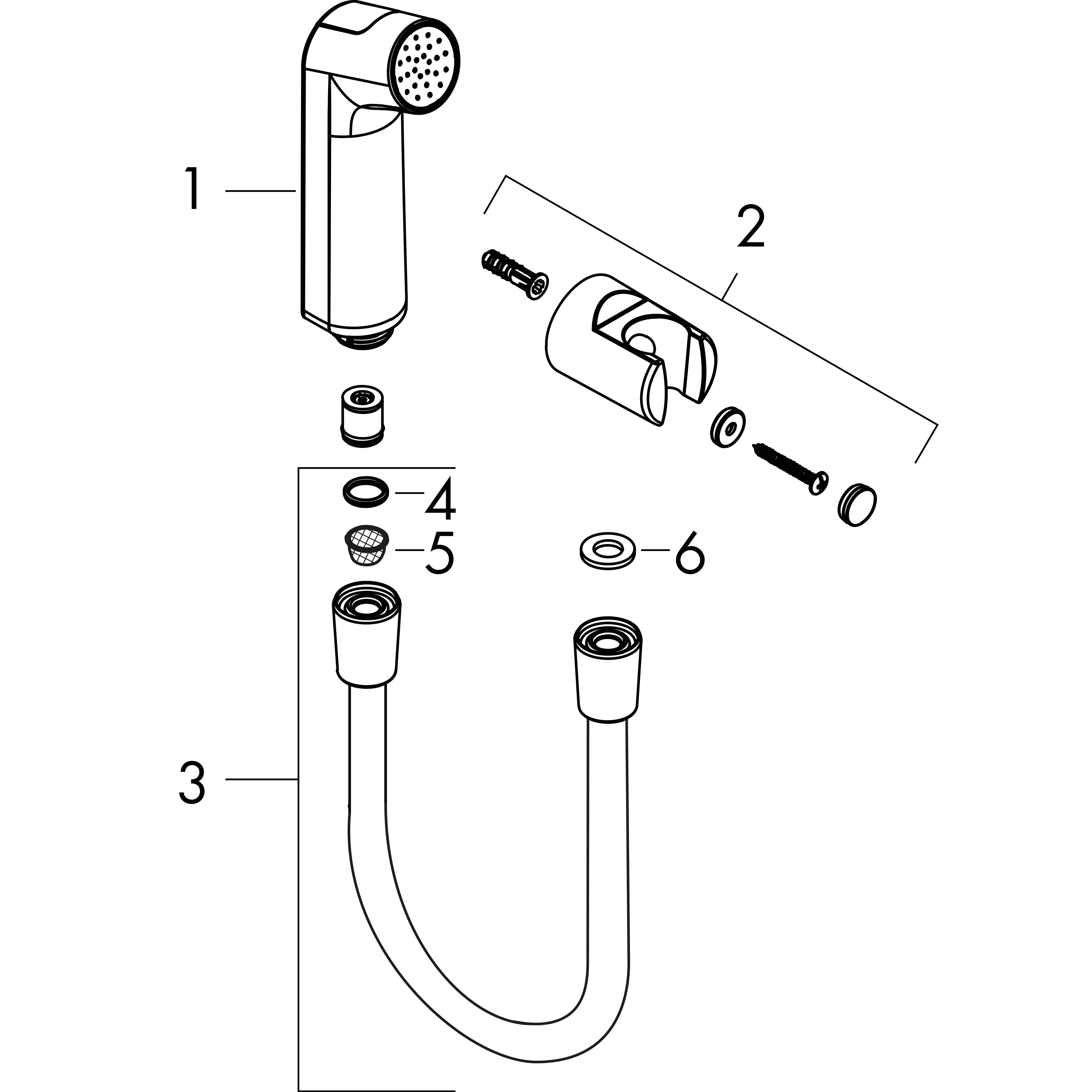 Hansgrohe Porter Sets Bidette Hand Shower 1jet S EcoSmart With Shower 