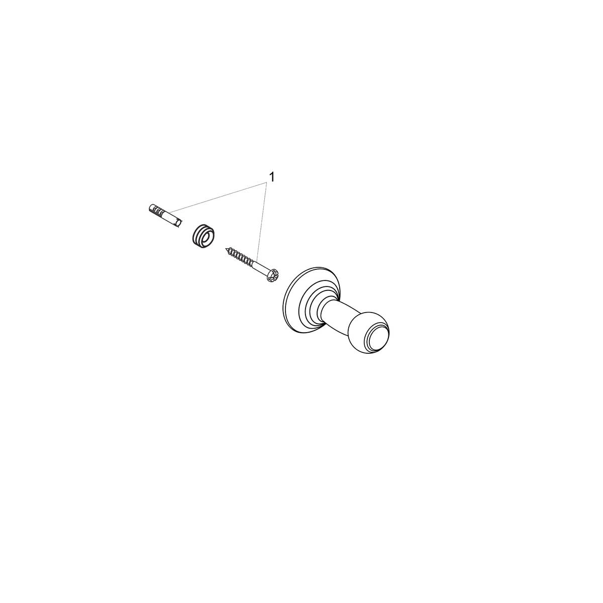 hansgrohe Accessories: C Accessories, Hook, Art. no. 06099000