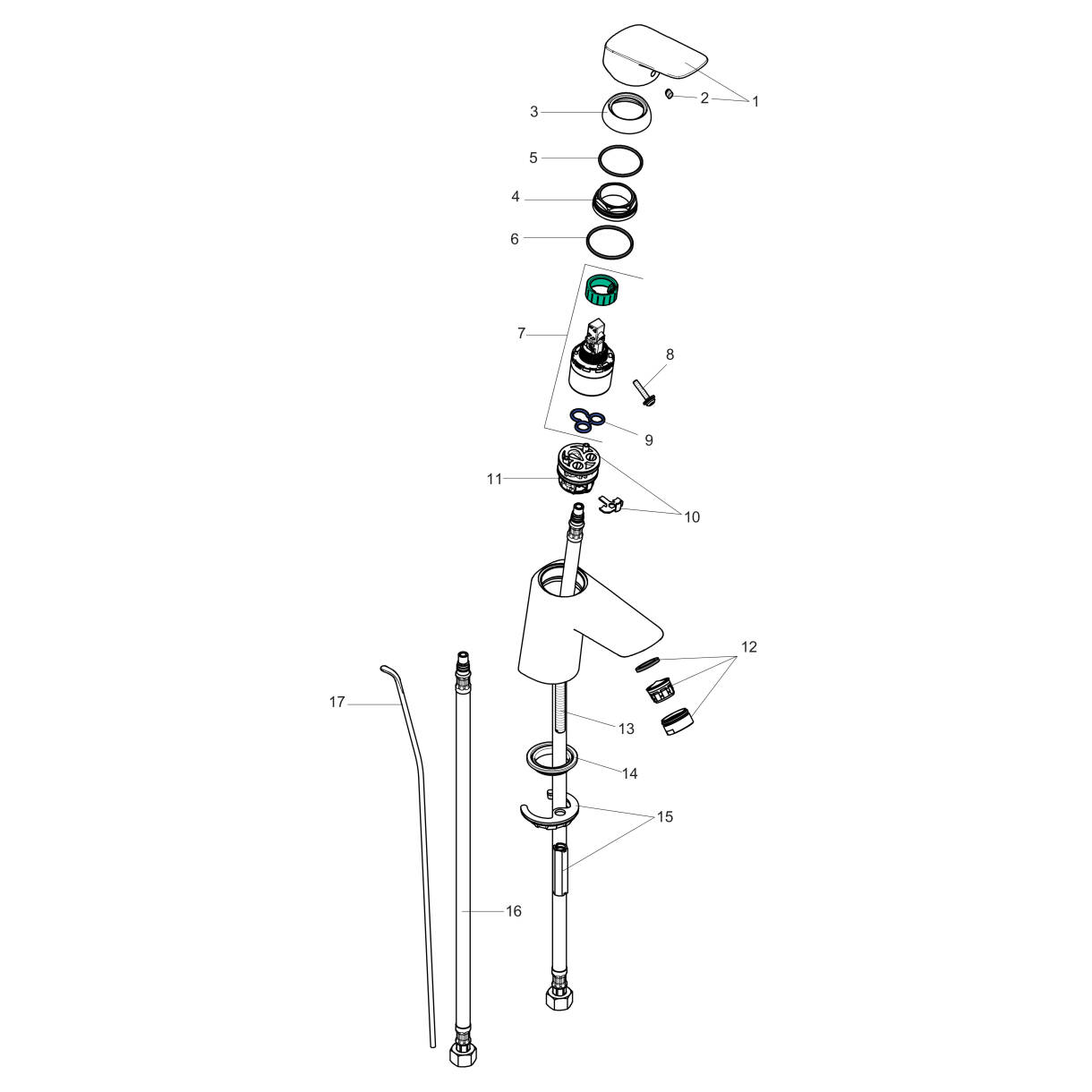 hansgrohe Sink mixers Logis, SingleHole Faucet 70 with PopUp Drain