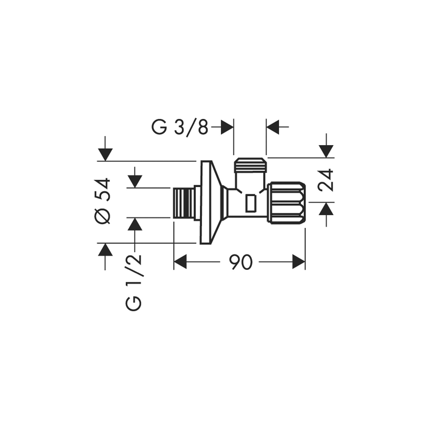 llave de la válvula contador parte superior Filtro de agua Conector con 3/8  inch Inversor interruptor
