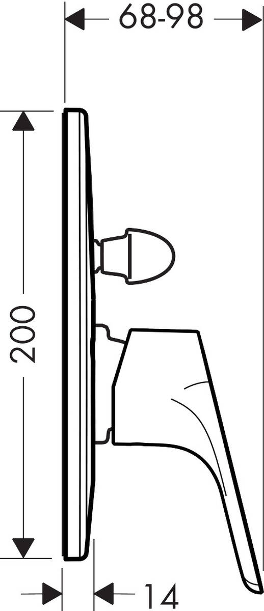 Focus Mitigeurs bain/douche 2 sorties = 2 fonctions, chromé, N