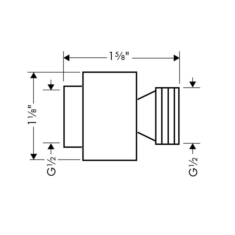 hansgrohe Wall outlet: External Vacuum Breaker, Art. no. 06510000 ...