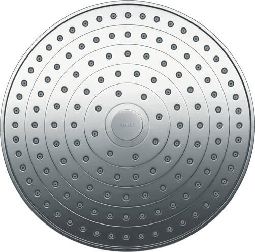 Close-up: Overhead shower 240 2jet with ceiling connector 1