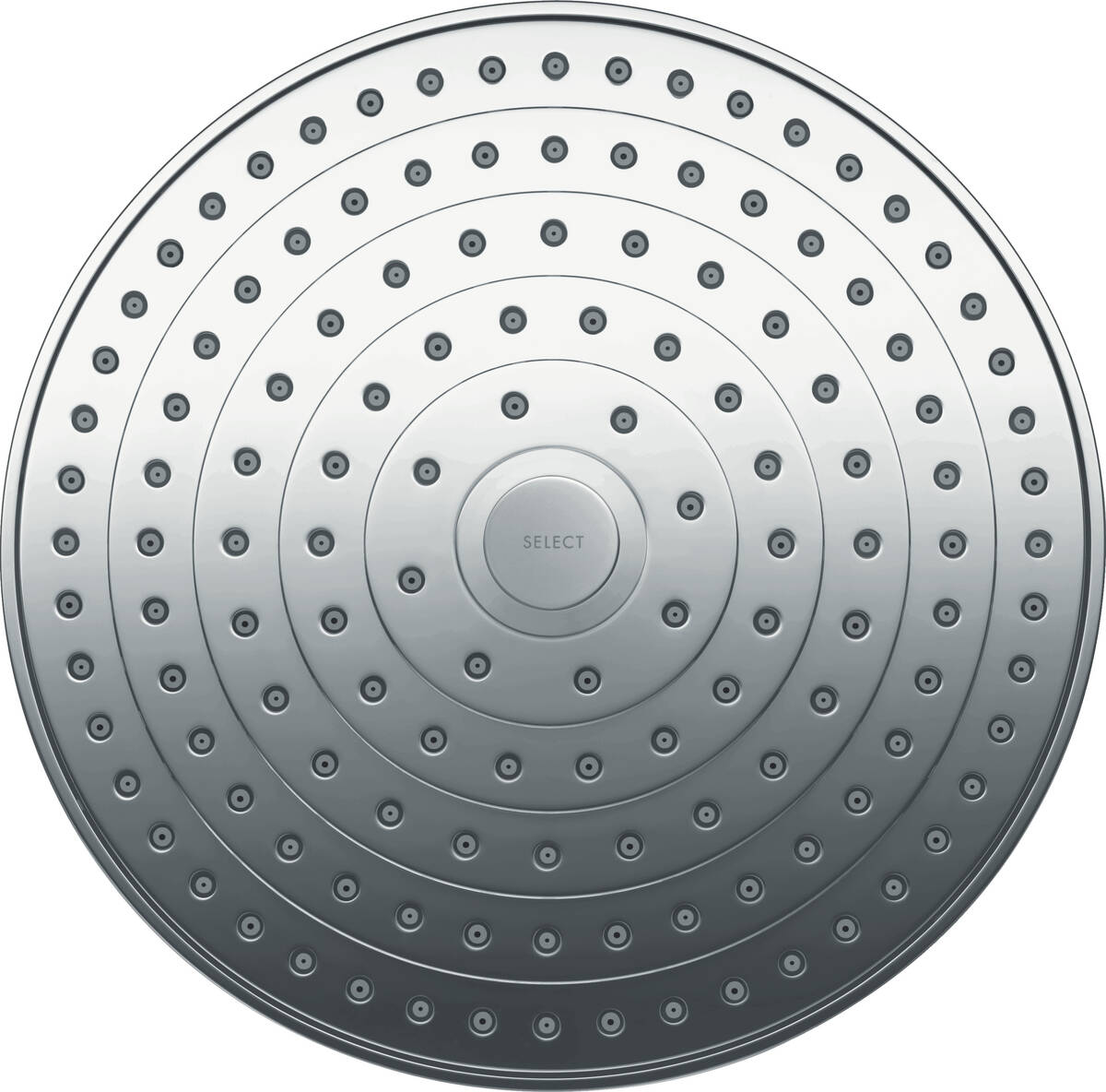 Close-up: Overhead shower 240 2jet with ceiling connector 1