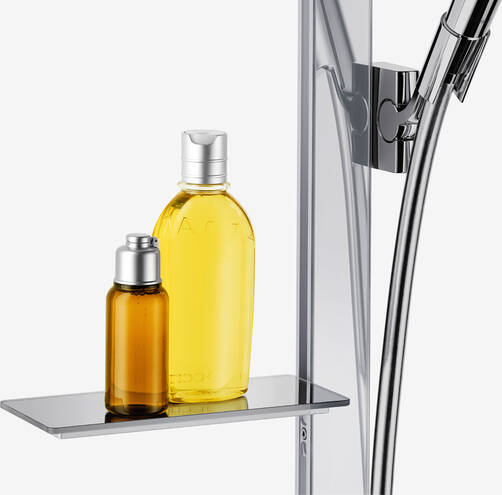 Close-up: Shower set 120 3jet EcoSmart 9 l/min with shower bar 150 cm and soap dishes 1