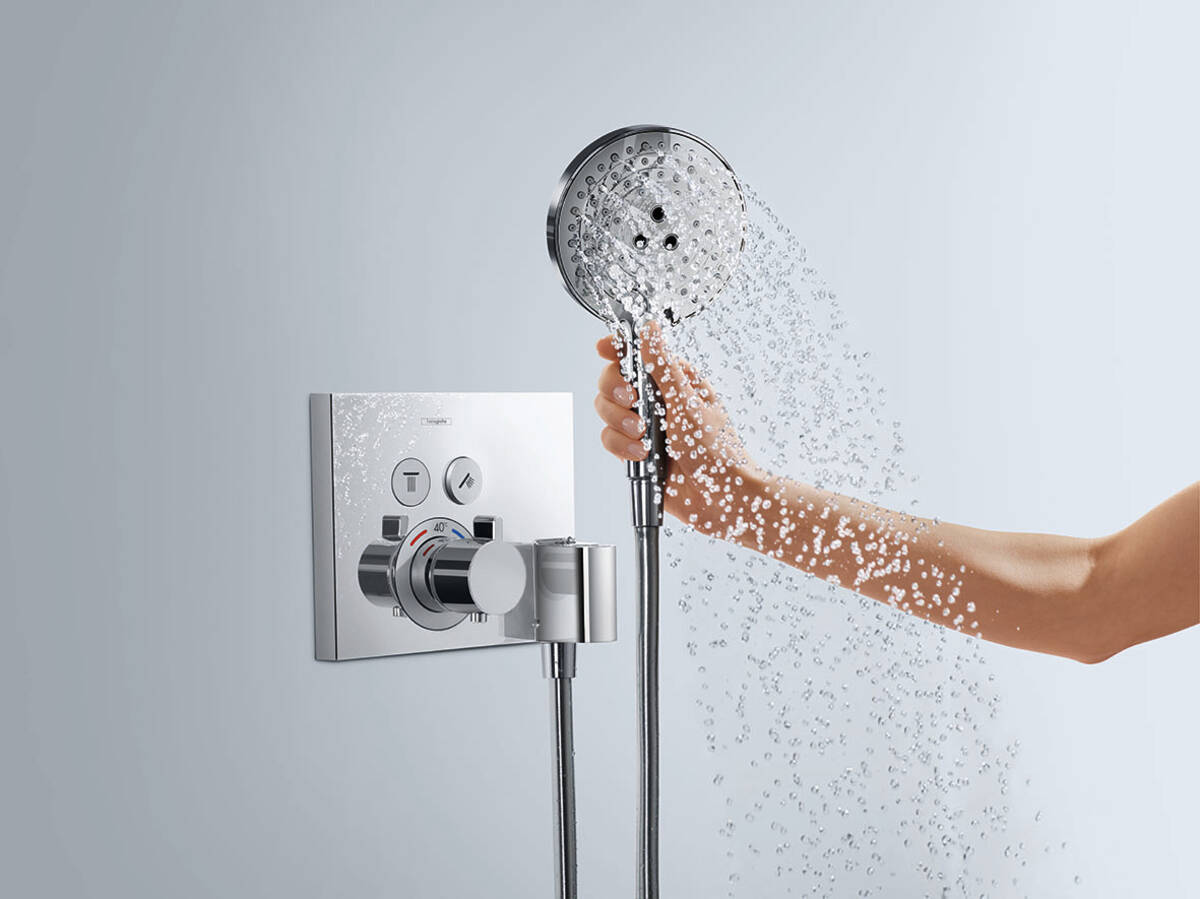 Support Pommeau De Douche Avec Raccordement Hansgrohe Fixfit S