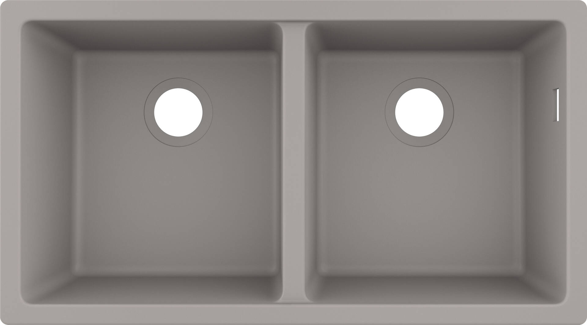 Close-up: S510-U770 Under-mount sink 370/370 1