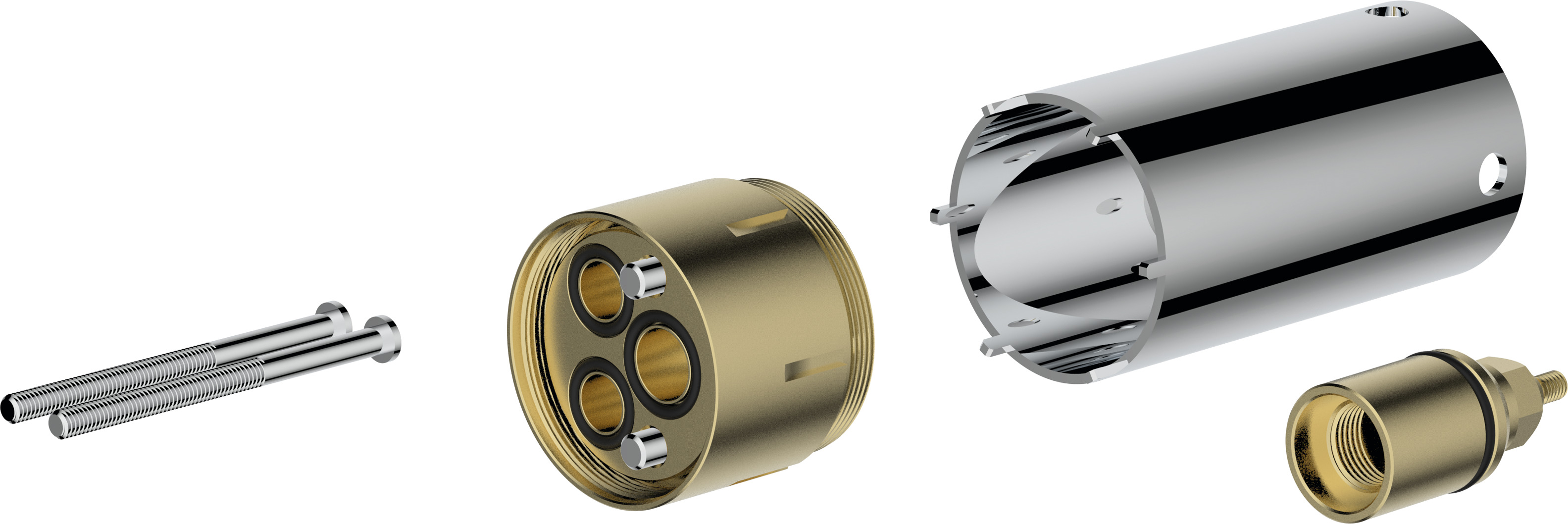 Vernis Blend Bath mixers: 2 functions, Chrome, Item No. 71449007