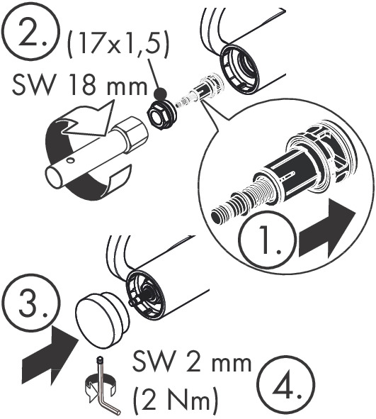 hansgrohe Spare parts: Selector assy complete for bath mixers for ...