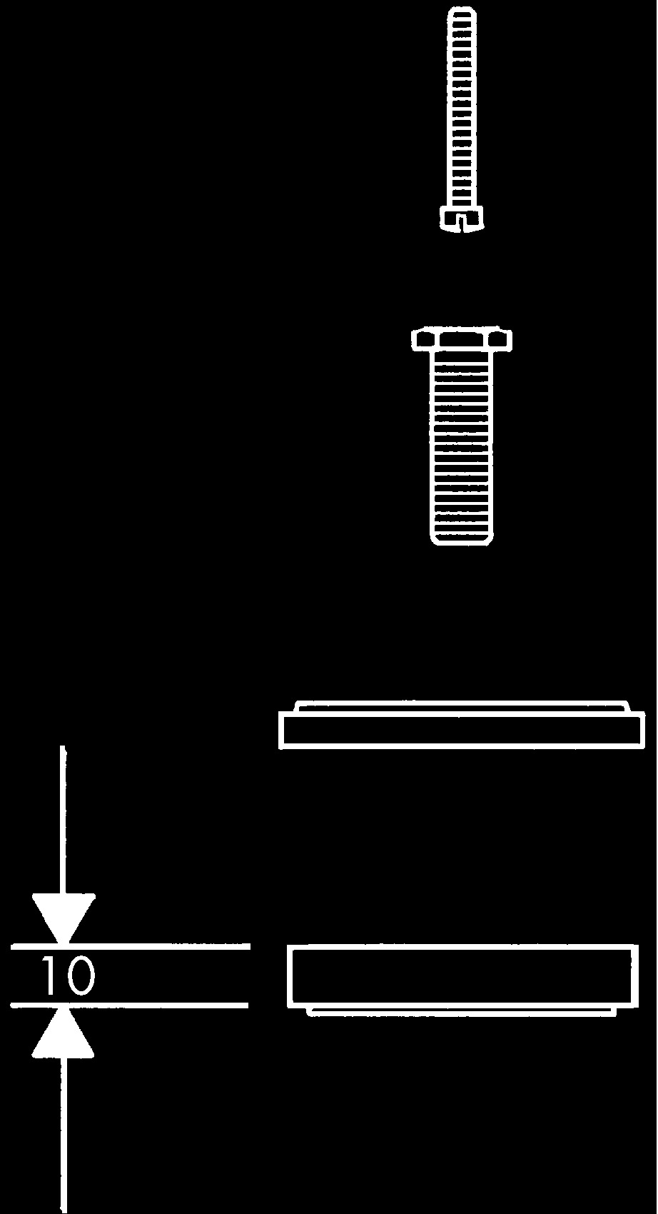 K☆Y hansgrohe Basic set for bath filler with waste and overflow