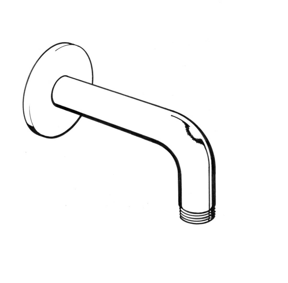 douche-arm 24 cm