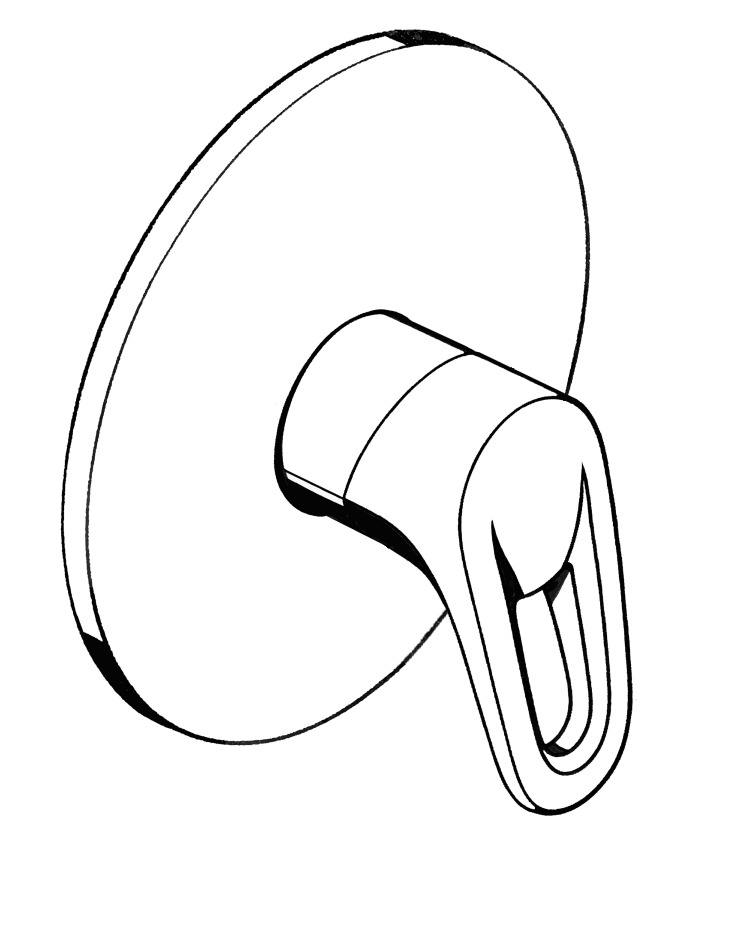 Afbouwdeel ééngreeps inbouw douchemengkraan