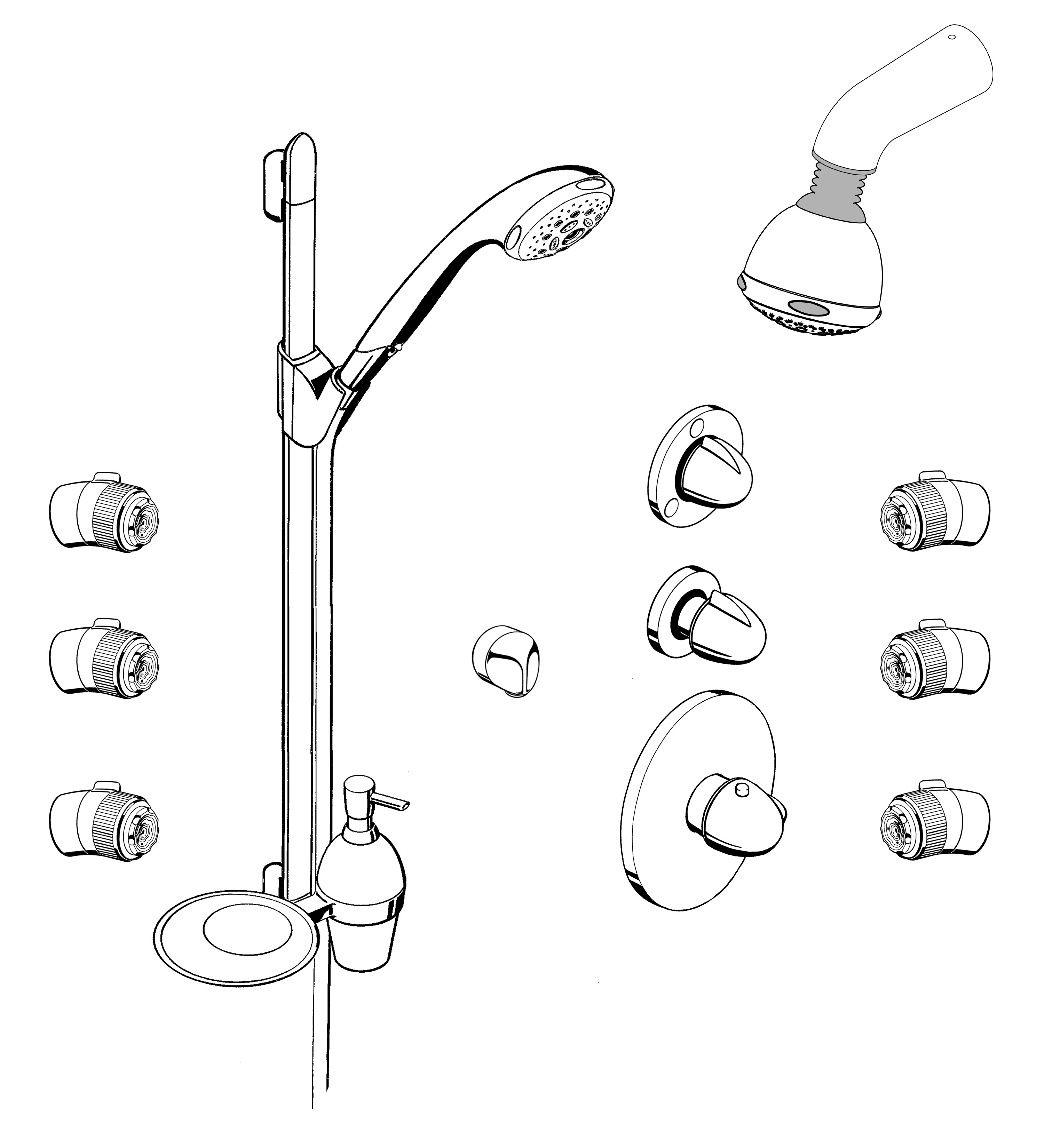 HG Family 1 Aktiva Shower chrome