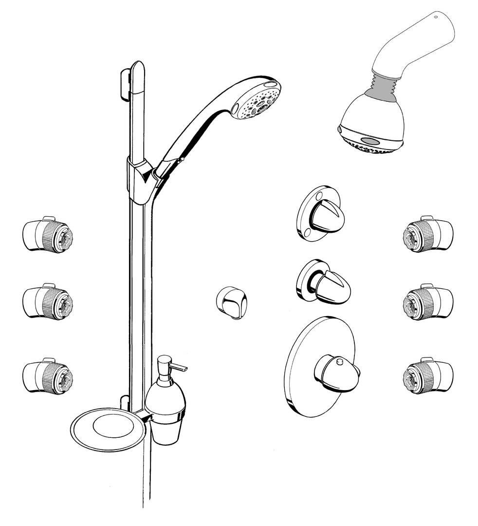 HG Family 1 Aktiva Shower chrome