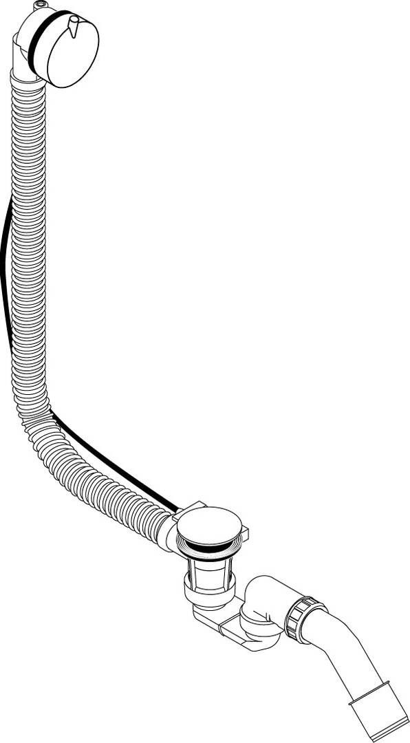 Complete set waste and overflow set for standard bath tubs