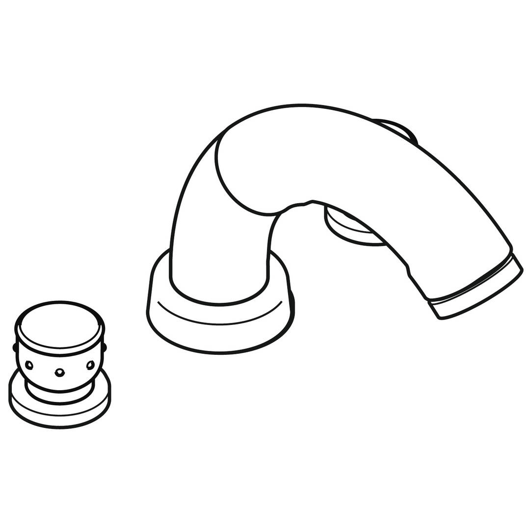 3-Hole Rim-mounted Bath Mixer DN15