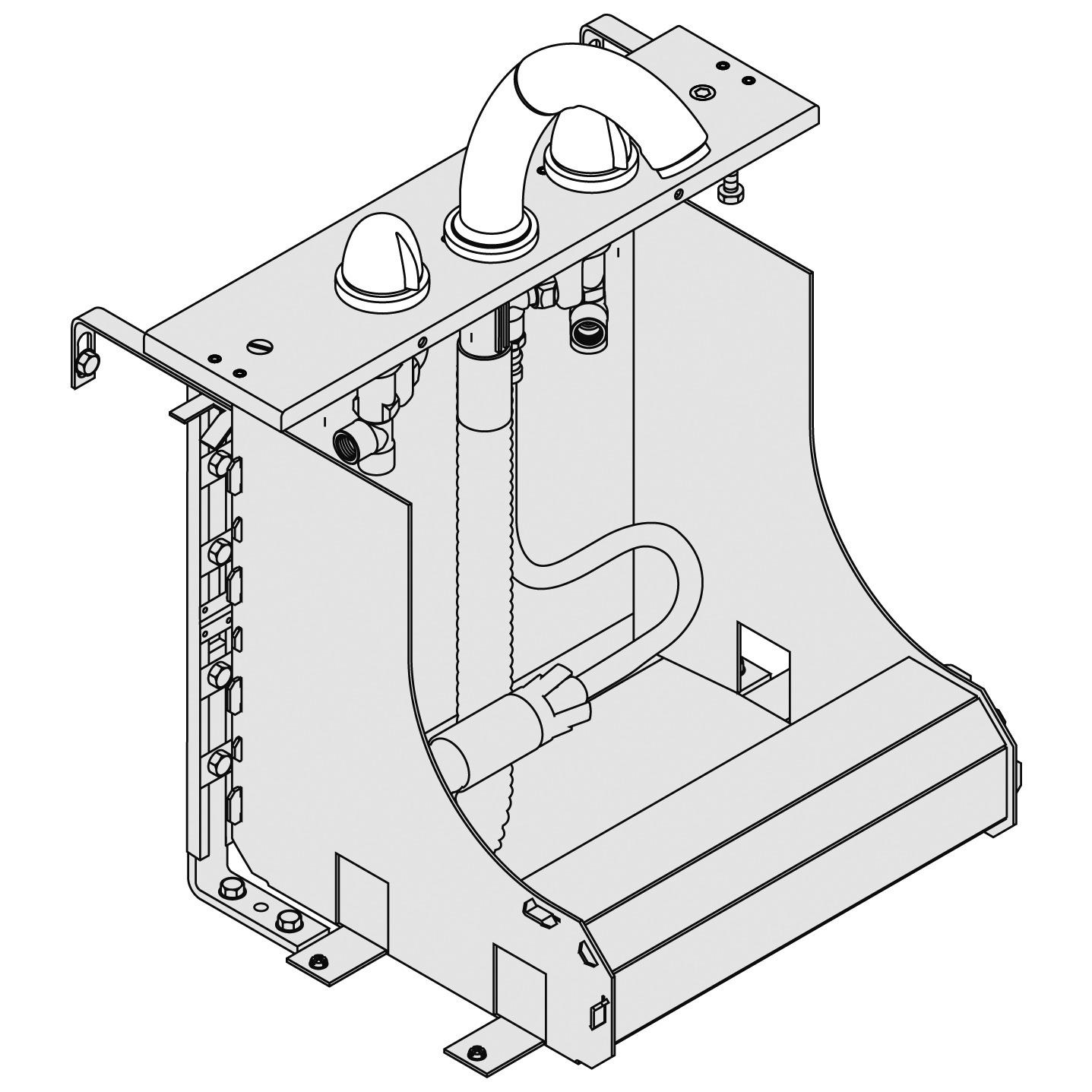 Finish Set for 3-Hole Tile-mounted Bath Mixer DN15
