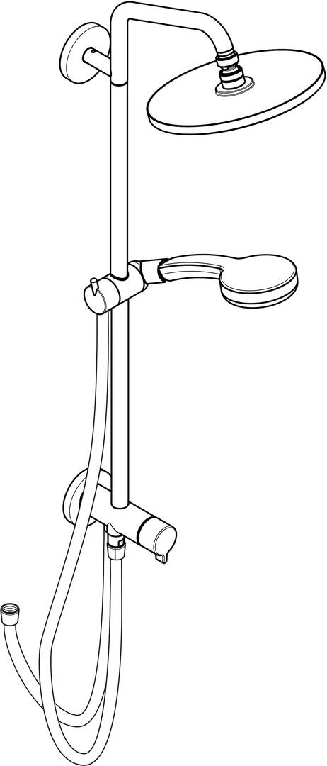 Showerpipe 240 1jet EcoSmart Reno