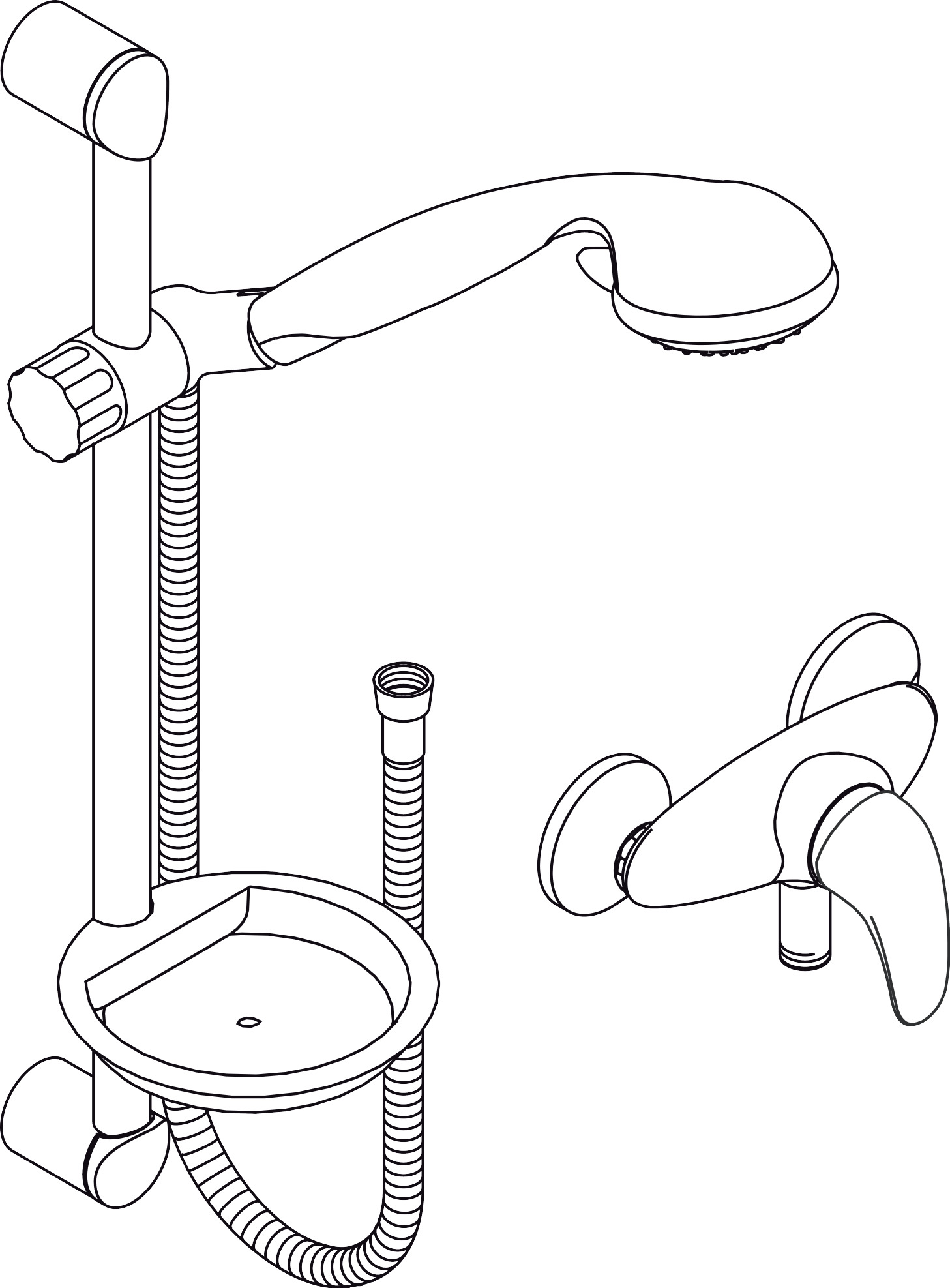 HG Croma 2jet/Talis Elegance showercombi