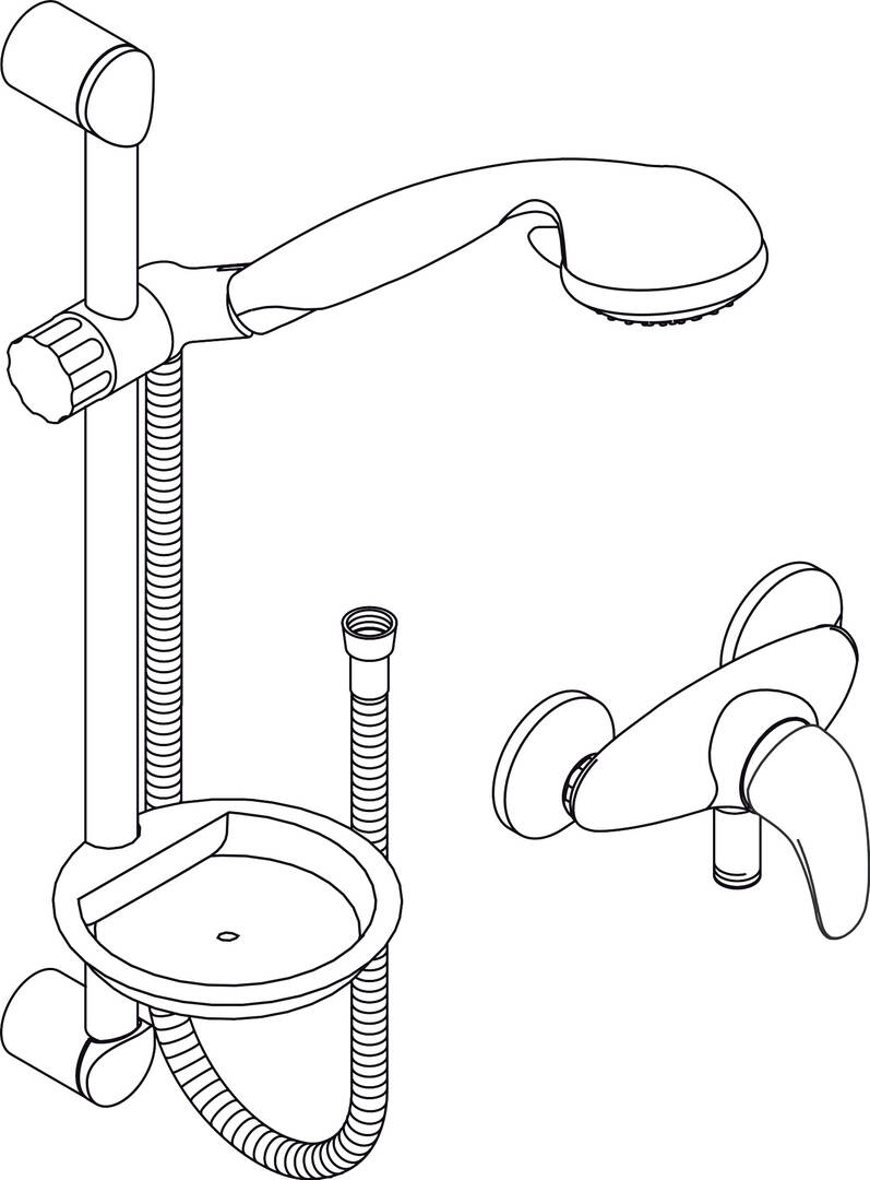 HG Croma 2jet/Talis Elegance showercombi