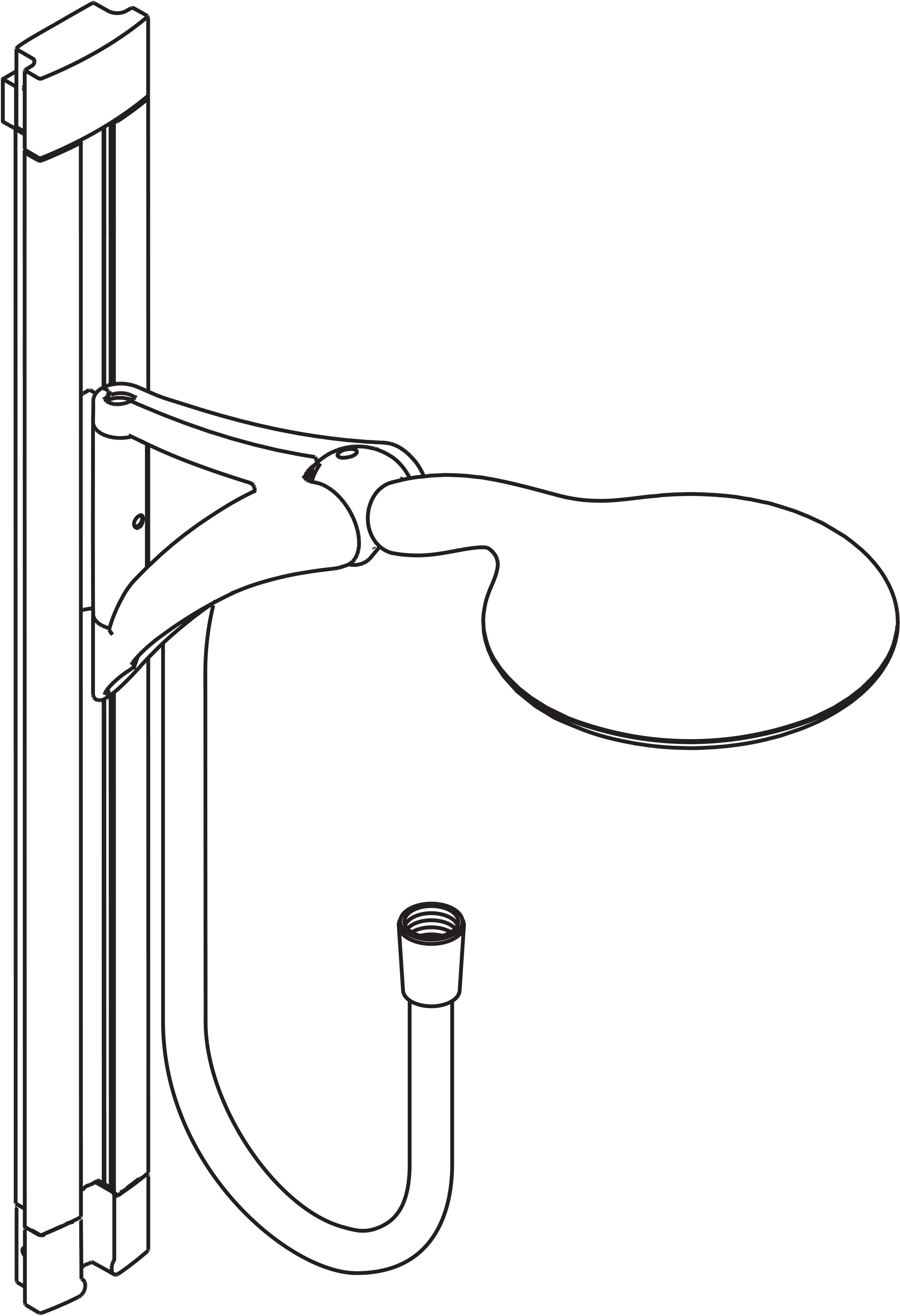 HG shower set Raindance hand shower and wallbar