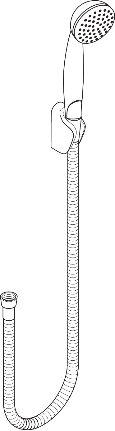 HG Croma 1jet/Uniwandhalter Set 125cm